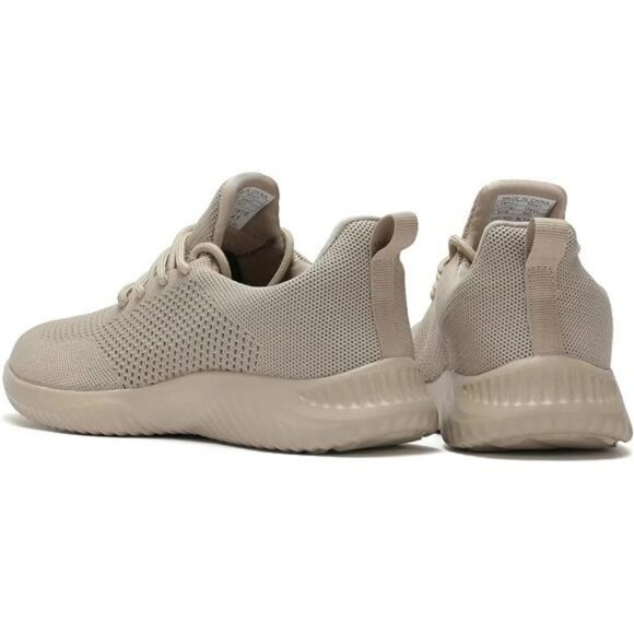 Mens Slip On Walking Shoes Lightweight Mesh Sneakers Non Slip Running Gym - Picture 5 of 8